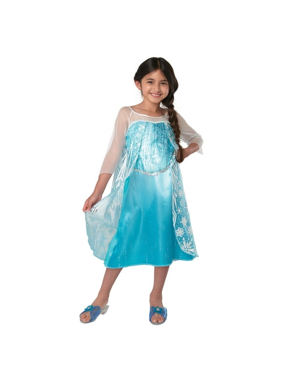 Disney's Frozen Elsa Film Inspired Fashion Dress with Intricate Cape for Female Children Size 4 to 6