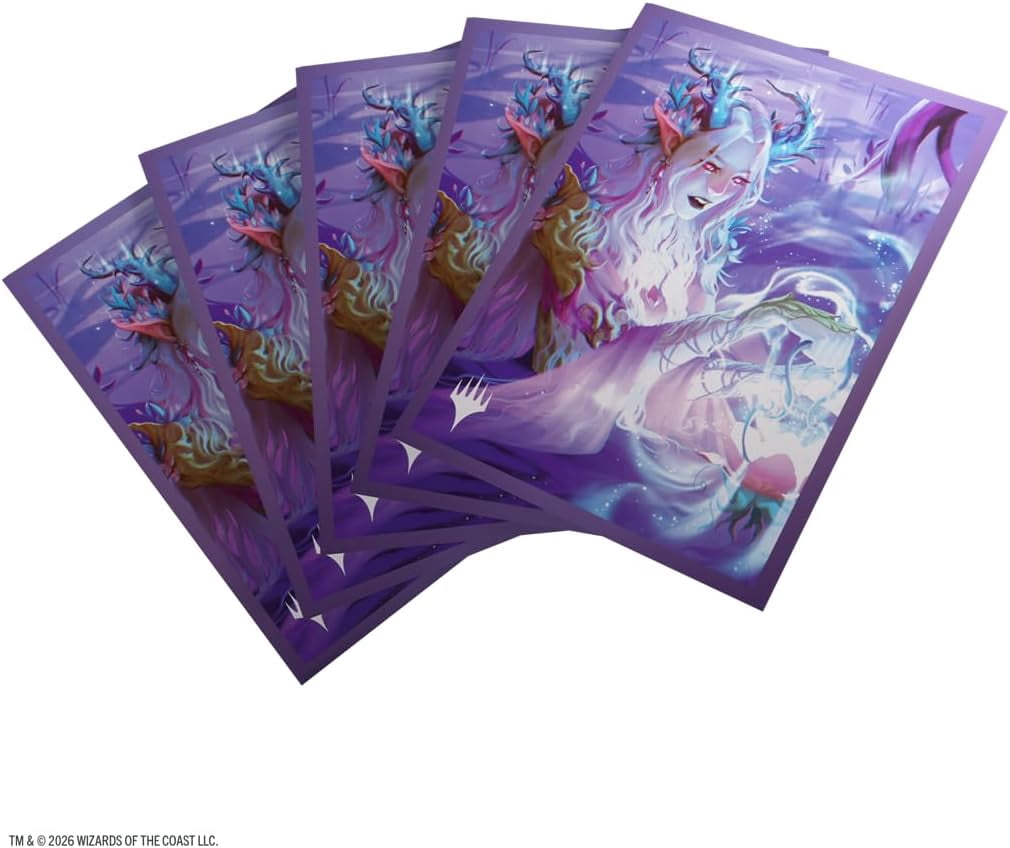 Gamegenic Magic: The Gathering Lorwyn Eclipsed Premium Art Sleeves - Twilight Diviner Design, 105 Textured Matte Sleeves, Smooth Shuffle & Card Protection, Full-Color, Acid-Free, PVC-Free