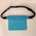 thumbnail image 2 of facefd Pochette de Natation Imperméable Sac Sec avec Sangle de Taille Réglable Bleu Lac, 2 of 5