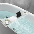 thumbnail image 6 of Bathtub Tray, Acrylic Bath Tray, Wine Glass Book Holder Bath Tub Table, Clear Caddy for Home Bathrooms,82*20*3cm/32.3*7.87*1.2in, 6 of 9