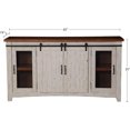 thumbnail image 3 of 70" TV Stand | Antique White & Aged Distressed Pine Freight Free Entertainment Center for Tv Stand Living Room Furniture Shelf My Lux Decor Round, 3 of 4