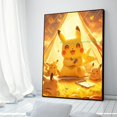 thumbnail image 3 of Figuras de anime de Pokémon en alta definición, Charizard, Bulbasaur, Squirtle, Charmander, ilustraciones, póster, pintura en lienzo, arte de pared, decoración de la habitación del hogar, 3 of 5