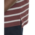 thumbnail image 3 of Heather Medium Stripe Polo Shirt Red Multi 7XL, 3 of 6
