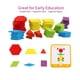 thumbnail image 3 of Rompecabezas de 155 piezas con formas geométricas y bloques de madera con diseño de tarjetas para niños en edad preescolar de más de 3 años, 3 of 9