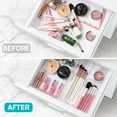 thumbnail image 5 of 25 PCS Clear Plastic Drawer Organizers Set, Vtopmart 4-Size Versatile Bathroom and Vanity Trays, 5 of 9