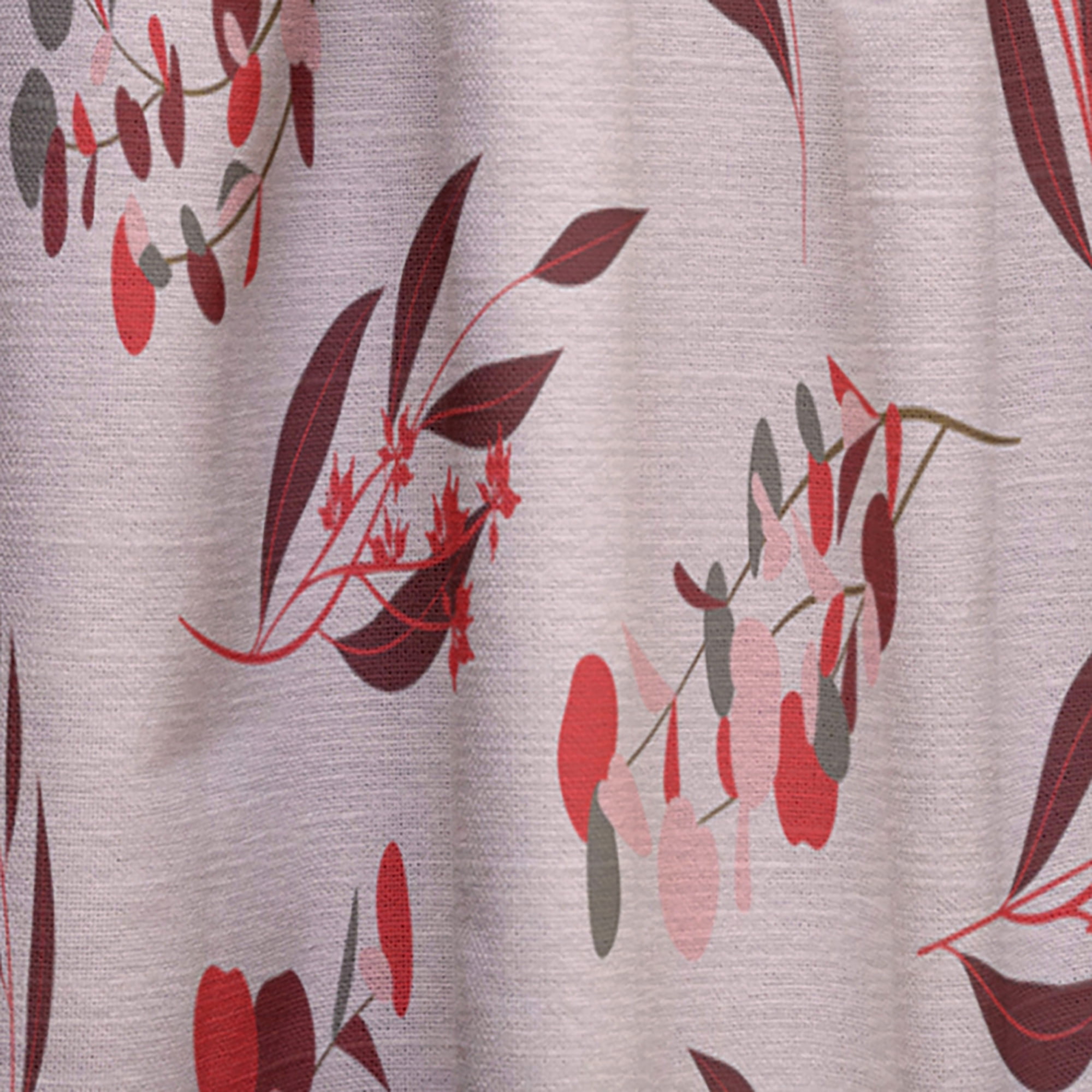 Designart 'Bright Eucalyptus Floral Retro Pattern II' Mid-Century Modern Curtain Panel