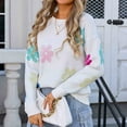 thumbnail image 6 of Teens Girls Cute Sweaters for Women Trendy Long Sleeve Shirts Loose Fit Tunic Tops 2025 White XL, 6 of 7