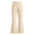 thumbnail image 3 of ZBSOKO Girls Flare Leg Pants High Waisted Stretch Yoga Pant Elastic Waist Solid Color Athletic Trousers Casual Outdoor Daily Wear, 3 of 7