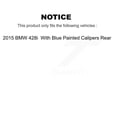 thumbnail image 2 of Transit Auto Front Rear Disc Brake Rotors and Semi-Metallic Pads Kit for Car 2015 BMW 428i with Blue Painted Calipers 330mm Diameter Rotor K8F-103825, 2 of 2