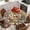 brown, variant on Animals Farmhouse Round Tablecloth, Fitted Table Cover with Elastic for 36"-44" Round Tables, Vintage Farm Country Star Brown Plaid Table Cloth Outdoor Indoor Dinning Party Waterproof Tablecloths