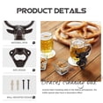 thumbnail image 3 of unbranded Abrebotellas De Cerveza Con Animal En Fundición De Hierro Color Café Para Pared, 3 of 7