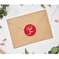 thumbnail image 3 of Darling Souvenir Round 45 Pcs Leaf Vines Thank You Stickers Red Wedding Envelope Seal-1.6 Inches, 3 of 4