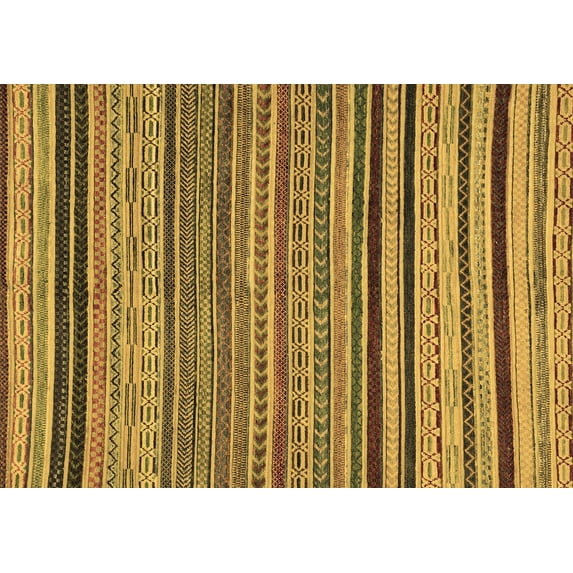 Ahgly Company Indoor Rectangle Abstract Brown Modern Area Rugs, 7' x 9'