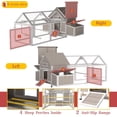 thumbnail image 6 of PETSCOSSET 83"L Large Chicken Coop and Run, Hen House with 4 Nesting Boxes Removable Tray and Ramp, 6 of 10