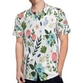 thumbnail image 4 of High Quality Hawaiian Shirts for Men Short Sleeve Aloha Beach Shirt Floral Summer Casual Button Down Shirts Blouses LA8ORQ, 4 of 7