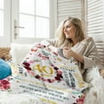 thumbnail image 4 of 40th Birthday Gifts Women, 40 Year Old Birthday Gifts 40th Birthday Throw Blanket 1983, Gifts for 40th Birthday Woman Turning 40 Birthday Decorations Gift Ideas for Her Female Mom Wife Friend 50x60, 4 of 6