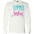 thumbnail image 3 of Inktastic Little Sister, Younger Sister, Arrow - Blue Pink Long Sleeve T-Shirt, 3 of 5