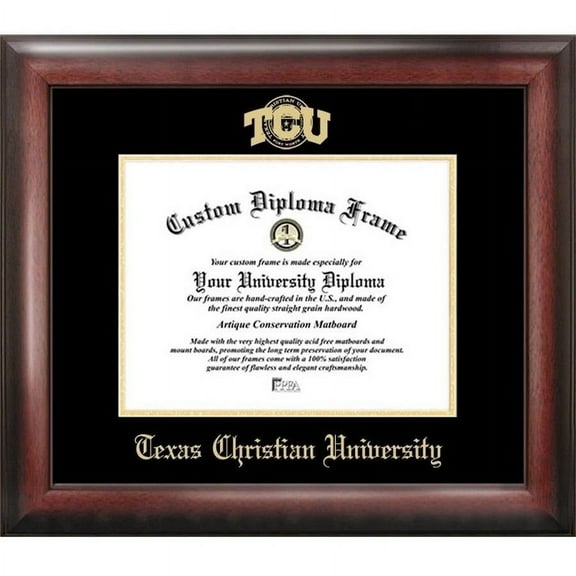 Texas Christian University 8.5" x 11" Gold Embossed Diploma Frame
