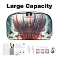 thumbnail image 3 of Independence Day Electronic Organizer Travel Case, Oxford Fabric Waterproof PC Case Cable Organizer Cord and Cable Organizer Electronic Travel Case Organizer, 5.9x9.44x3.14 in, 3 of 6