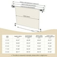 thumbnail image 6 of Aoodor Solar Fabric Outdoor Blinds, 7'W x 8'H, 5% Openness - Superior to HDPE Fabric, 6 of 12
