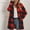 Coffee, variant on Idoravan Winter Cardigan Sweater Coat Sales Women Casual Long Sleeve PlushLong Coat Tops Blouse Coat Red