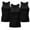 B*3, variant on Mens A-Shirts, Athletic Performance Tank Underwear Men's, 5-Packs,Black*5,L
