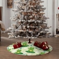 thumbnail image 4 of Daiia Cute Frog1 Drawing Merry Christmas Tree Skirt , Xmas Large Lace-up Tree Skirt, Santa Snowflakes Rustic Home Decorations New Year Party Farmhouse Decor-48", 4 of 6