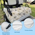 thumbnail image 5 of Beige Grey Spring Floral Golf Cart Seat Covers, Watercolor Summer Botanical Golf Cart Seat Towel Cover for 2/4 Seater Bench Seats, Breathable Washable Dust & Sun Protection Seats Blanket 51''x31'', 5 of 9