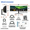 thumbnail image 4 of Westinghouse 49 Inch Curved Gaming Monitor, UWDQHD(5120 x 1440P), 3000:1 Contrast Ratio, 124% sRGB, 120Hz, 1800R, AMD FreeSync, Eyecare, Built-in Speakers, Tilt/Height/Swivel, HDMI, DisplayPort, USB-C, 4 of 10