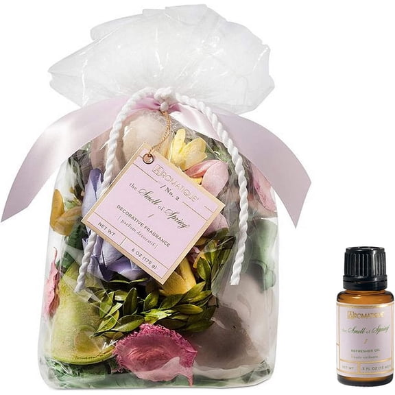 Aromatique Smell of Spring 6 Ounce Bag Decorative Potpourri Plus 1/2 Ounce Refresher Oil