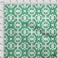 thumbnail image 4 of oneOone Cotton Poplin Green Fabric Asian Block Floral Craft Projects Decor Fabric Printed By The Yard 56 Inch Wide, 4 of 4