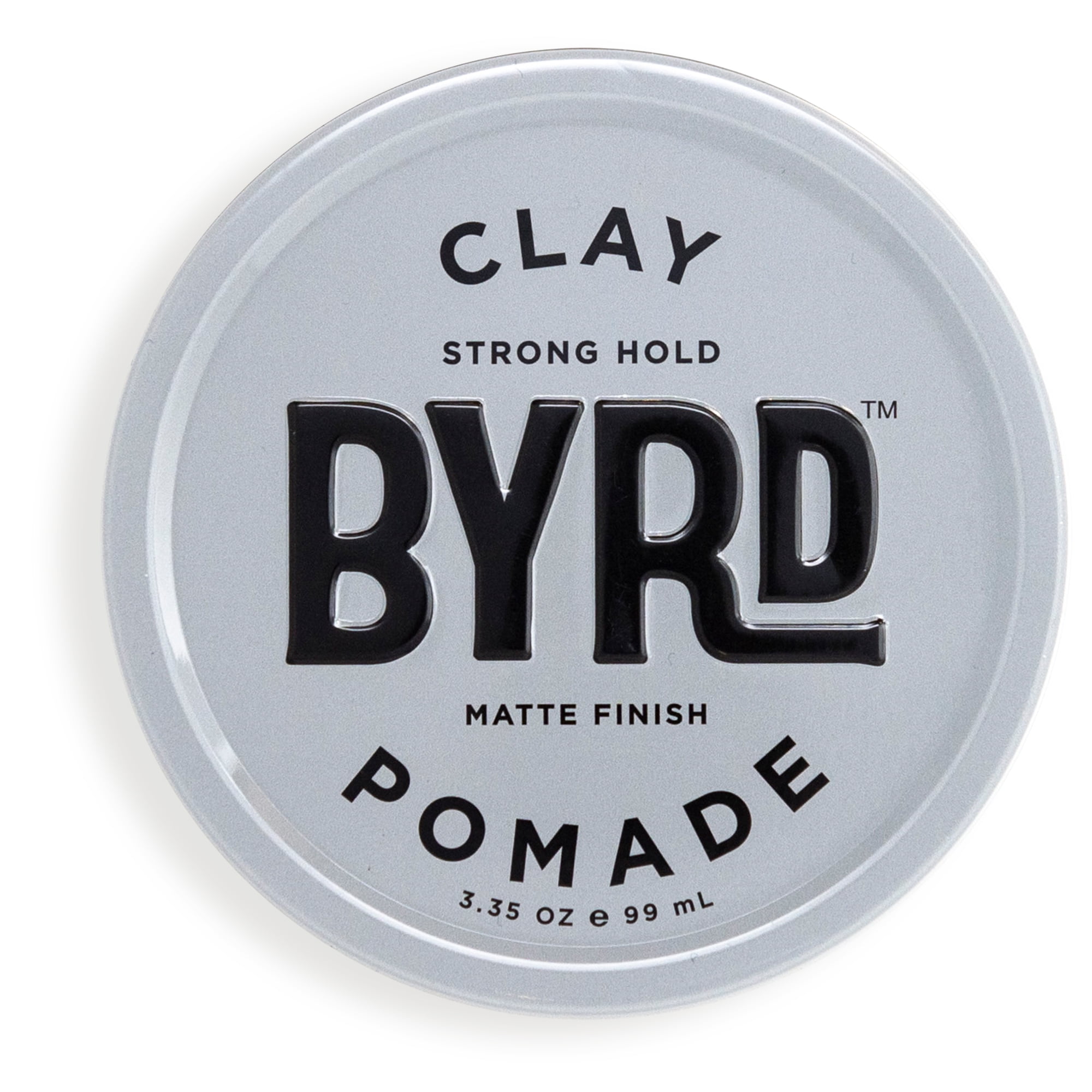 BYRD Clay Pomade, Strong Hold, Ultra-Matte Finish, For All Hair Types, 3.35oz