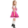 thumbnail image 6 of FYMNSI Girls Oktoberfest Dress German Bavarian Dirndl Dresses 3 Piece Beer Festival Outfit Set Pink 3-4 Years, 6 of 7