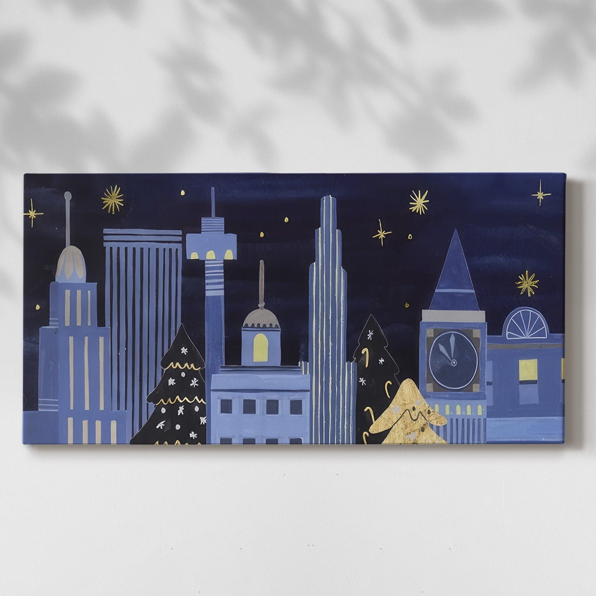 Holiday Night Collection D- Gallery Wrapped Canvas