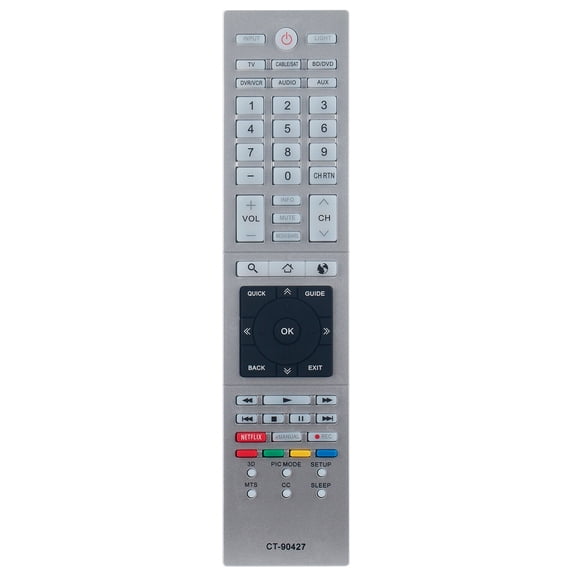 New CT-90427 Replace Remote for Toshiba TV 58L7350U 65L7350U 58L9300U 65L9300U