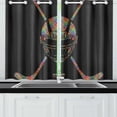 thumbnail image 3 of YUSDECOR Rideaux de Fenêtre Colorés et Cool Hockey Sports Cuisine Chambre Rideaux 26x39 Pouces, 2 Pcs, 3 of 3