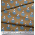 thumbnail image 2 of Soimoi Polyester Crepe Fabric Leaves & Floral Artistic Decor Fabric Printed Yard 52 Inch Wide, 2 of 5