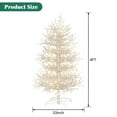 thumbnail image 2 of 4ft Pre-lit Christmas Tree,Hinged Xmas Tree 280 Snow Flocked Branch Tips,230 Warm White LED Lights,for Home Holiday Party,White, 2 of 8