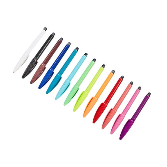 JZROCKER 12 Pcs Brush Pen Set Watercolour Pen Coloring Marker Pen 0.4mm Felt Tip Pen Colouring Pen Bible Pen