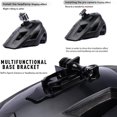 thumbnail image 4 of Casco De Bicicleta De Montaña Para Adultos Casco Mtb Con Luz Trasera De Seguridad Usb Casco De Bicicleta Casco De Ciclismo Con Soporte De Cámara Yuarrent OD015123-02, 4 of 6
