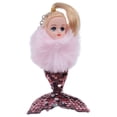 thumbnail image 3 of 12pcs Pom Pom Keychain Set Multicolors 17cm Fashion Adorable Key Ring for Backpack Handbag, 3 of 21