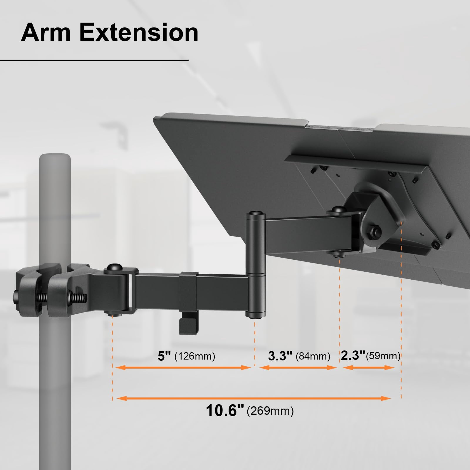 PUTORSEN Keyboard Tray for Pole Mounting