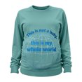 thumbnail image 3 of Hxshgdsn Maternity Clothes For Womens Long Sleeves Crew Neck Pregnancy Sweatshirts Graphic Printed Funny Tops Spring Light Blue Xl, 3 of 6