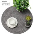 thumbnail image 2 of Set of 6 braided rounded individual tablecloths, rounded individual cotton cotton tablecloths, heat -resistant Christmas manager, individual tablecloth decoration for restaurant., 2 of 5