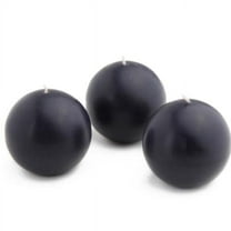 3 in. Ball Candles, Black - 6 Piece per Box