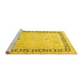 thumbnail image 2 of Ahgly Company Machine Washable Indoor Square Persian Yellow Traditional Area Rugs, 5' Square, 2 of 4