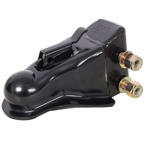 S-HOME Adjustable Trailer Coupler, Black 2 Inch Towing Hitch 8000 lbs Steel, Reliable for Boat and RV Trailers