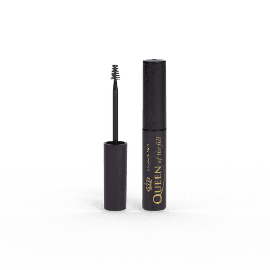 Elizabeth Mott Queen of the Fill Tinted Brow Gel | Fill In Eyebrows and Cover Gray Hairs (Light Medium Brown) - 4g | Cruelty-Free