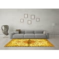 thumbnail image 3 of Ahgly Company Indoor Square Persian Yellow Traditional Area Rugs, 3' Square, 3 of 4