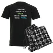 CafePress - Everything Happens For A Reaso Men's Dark Pajamas - Men's Dark Loose Fit Cotton Pajama Set